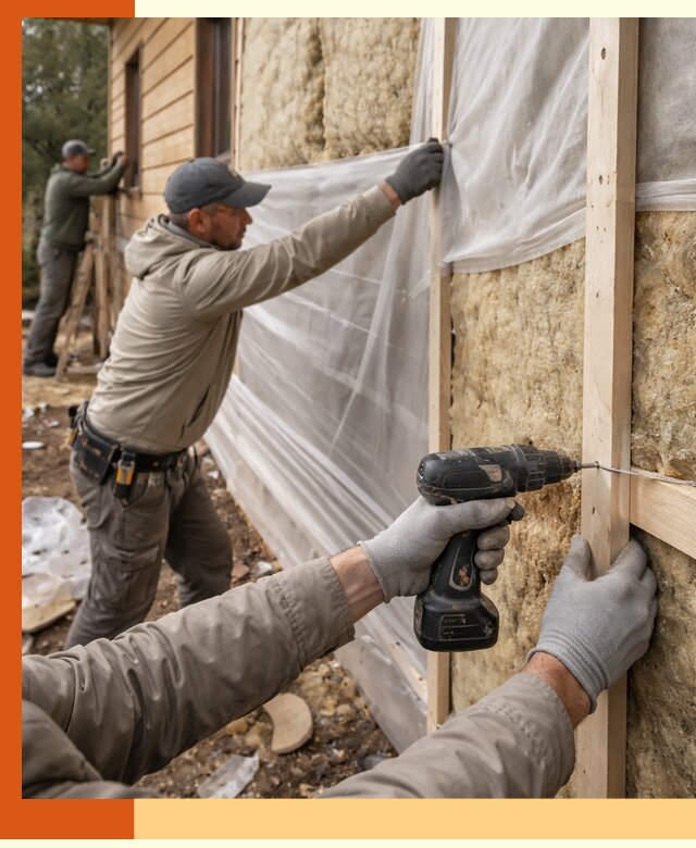 Утепление дома из бруса в Сердобске качественно и долговечно