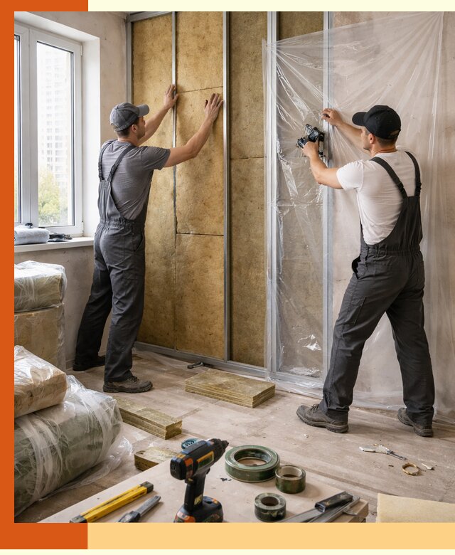 Утепление квартиры изнутри профессионально в Сердобске