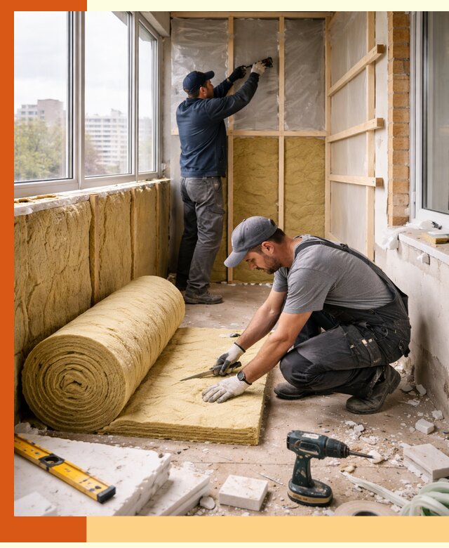 Утепление балкона под ключ в Сердобске качественно и быстро