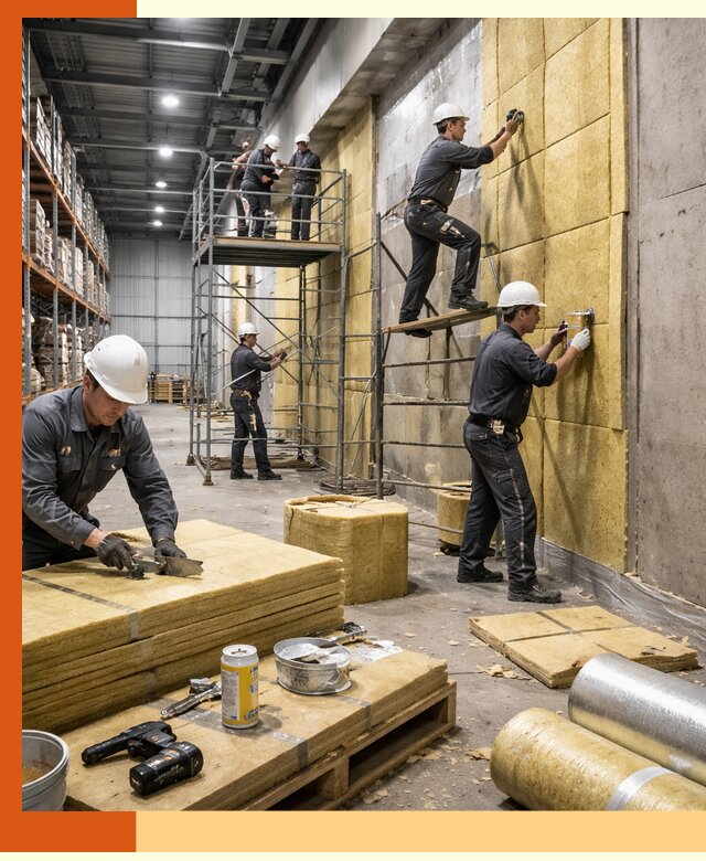 Утепление логистического центра в Сердобске качественно и экономично