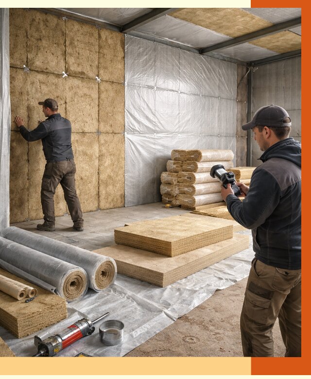 Утепление теплого склада в Сердобске под ключ от 11628 руб/м² | ТепломастерСрд