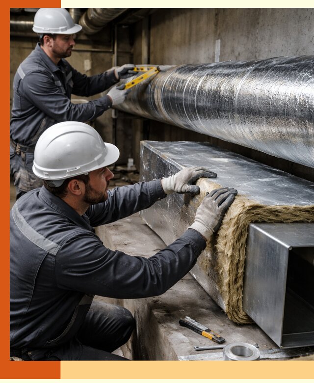 Профессиональное утепление воздуховодов и теплоизоляция в Сердобске