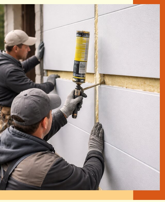 Утепление сэндвич панелей ППУ в Сердобске от 4247 руб. за м2 | ТепломастерСрд