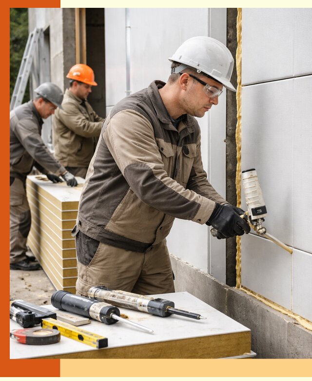 Утепление сэндвич-панелей пенополиуретаном в Сердобске