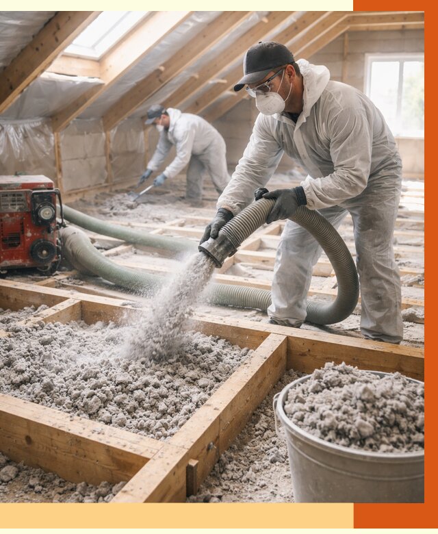 Утепление эковатой в Сердобске от 2983 руб./м2 — монтаж и задувка | ТепломастерСрд