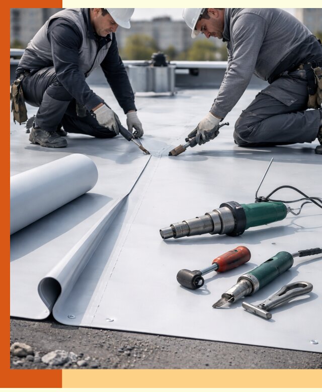 Гидроизоляция мембранной кровли в Сердобске: монтаж и ремонт быстро